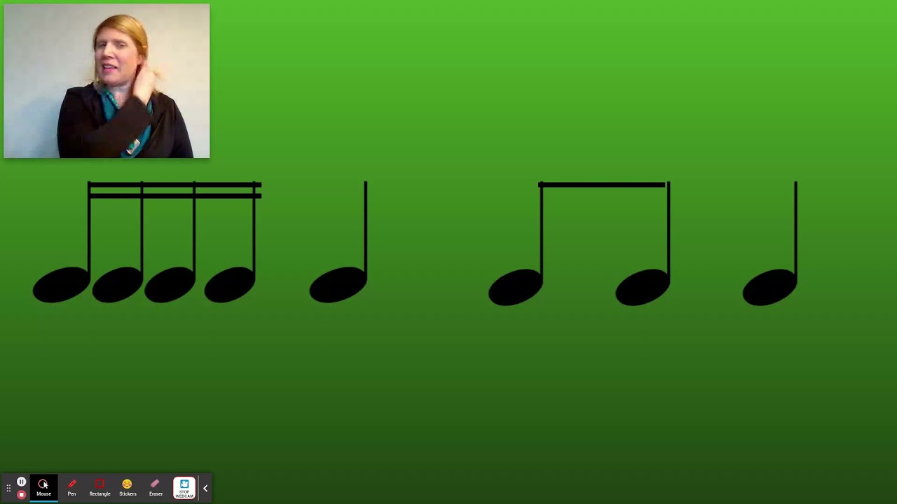 Playing rhythms on recorder with GABCD