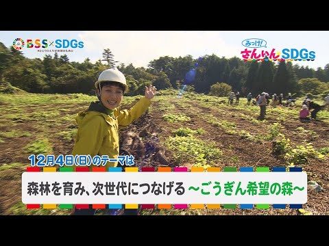 『みっけ！さんいんSDGs』12/4（日）山陰合同銀行が取り組むSDGs  ～ごうぎん希望の森～