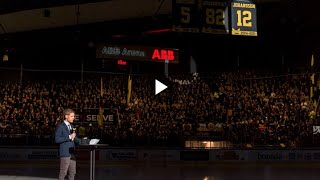 230304 Tröjceremoni för Fredrik Johansson