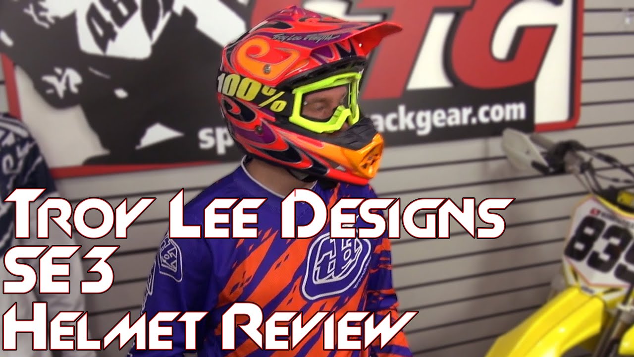 Troy Lee Designs SE3 Helmet Review from Sportbiketrackgear.com