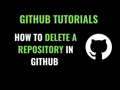 How to delete a repository in GitHub ?
