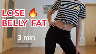LOSE BELLY FAT in 3 MIN! | Abs workout at home | Lay low by Tiësto
