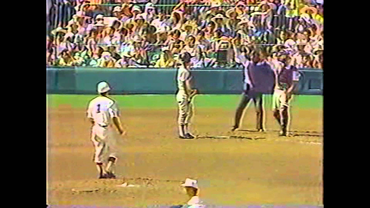 1987年　8月9日　第69回　東筑高校VS習志野高校/甲子園土 1987年 - YouTube