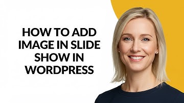 How to Add Image In Slide Show In Wordpress - Julia