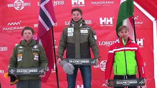 FIS Alpine Junior World Championship Panorama 2022  U18 Alpine Combined Prize-Giving Ceremony
