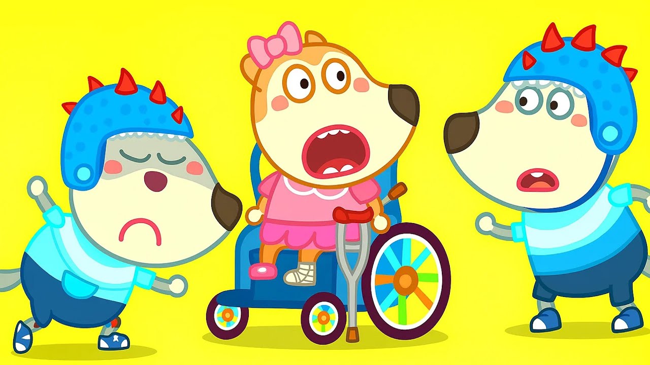 Wolfoo apprend à prendre soin de sa sœur 👩‍🦽Ne quitte pas Lucy❤️Wolfoo de France