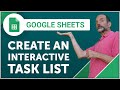 Google Sheets - Create an Interactive Task List