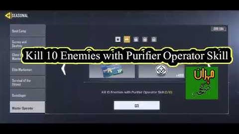Kill 10 Enemies with Purifier Operator Skill