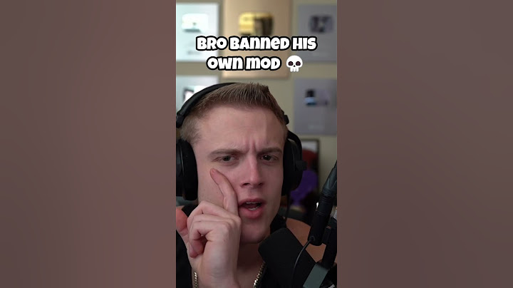 Joe Bartolozzi bans his own mod #twitch