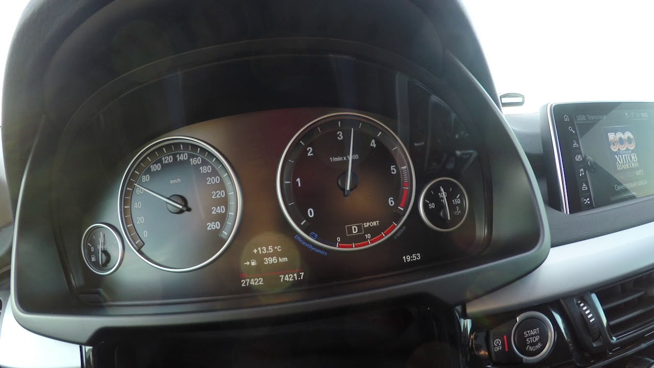 Разгон BMW X5 F15 25D с двигателем 3.0 литра - YouTube