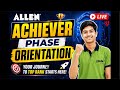 Allen achiever phase orientation live