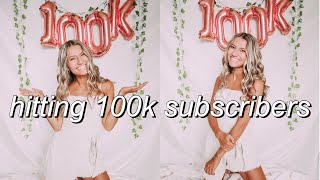 100k subscribers reaction + celebration!