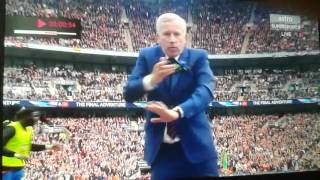 Mu vs crystal palace- pardew funny dance!