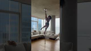 Girl Falls along with Pole While Practicing