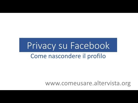 Facebook - Come nascondere il profilo