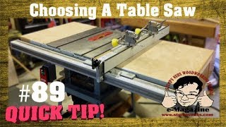 Do you have the wrong table saw? A noBS buyer's guide.