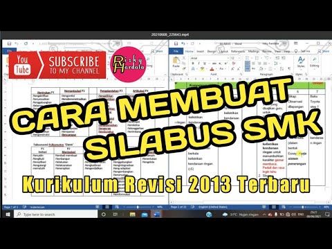 Cara Membuat Silabus SMK Kurikulum Revisi 2013 || Rizky Hardata RH || Sumatera Barat