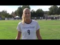 Julia Pritchard - Postgame on-field interview