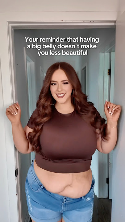 your big belly isn’t a flaw, it’s normal and beautiful! 💕 #plussize #bodypositive #selflove #shorts