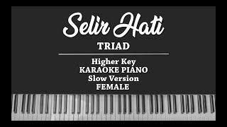 Selir Hati (FEMALE KARAOKE PIANO COVER) TRIAD (Slow Version) chords