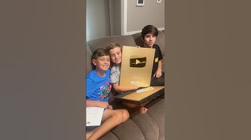 Gold Play Button for 1 Million Subscribers! #youtubecreatorawards #shorts