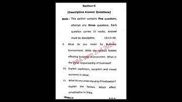 business environment # bba# sem 2nd #2024# ccs University