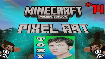 Minecraft Pocket Edition Pixel Art - Tobuscus (Ep. 15)