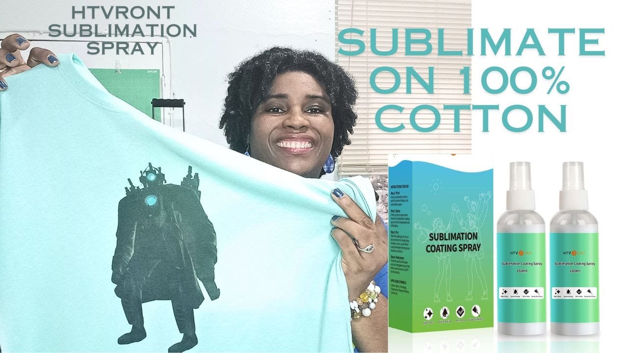 DIY Sublimation T-shirts  HTVRONT Coating Spray! 