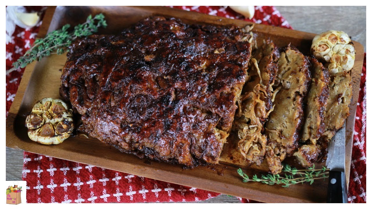 Oven Roasted Vegan Brisket | The Mushroom Den