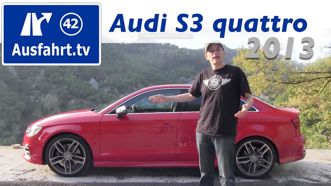 test caratteriali 2013 Audi S3 quattro Limousine : Fahrbericht / Probefahrt / Test / Erfahrungen