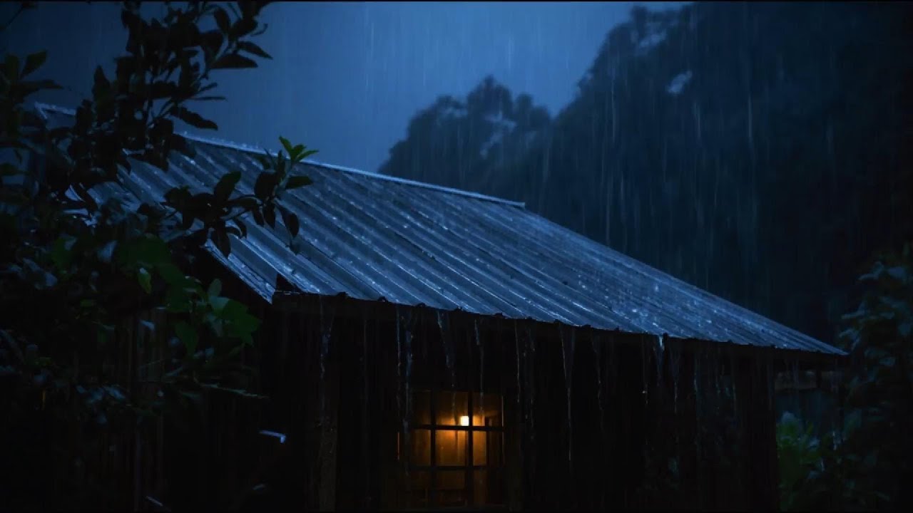 48 Hours Heavy Rain Deep Sleep | Strong Rain Sounds for Stress & Anxiety Relief