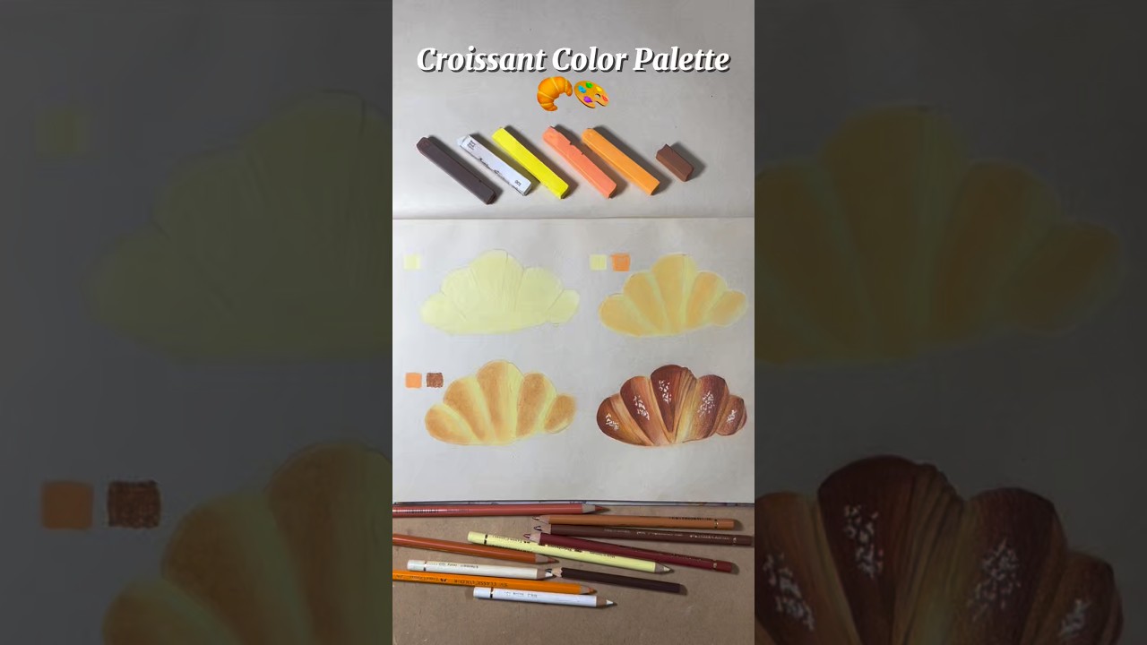 Learn how to color this croissant like a pro 🎨🥐