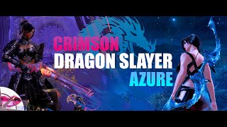 Guild Wars 2 Champions Power | Azure and Crimson Dragon Slayer Weapons Showcase