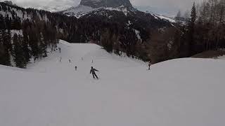 Sella Ronda Skiing 2023 Val Gardena New Black Slope La Ria