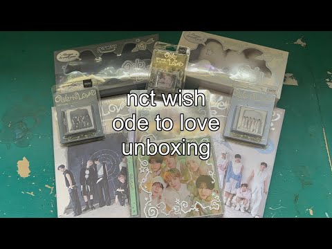 unboxing nct wish ode to love ᯓ☆ all versions! - YouTube