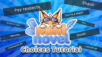 Naninovel Choices & Choice Handlers Tutorial - Visual Novel plugin for Unity
