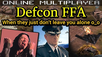 Defcon FFA - Air Force General - Pro Rules | C&C Generals Zero Hour | No Commentary