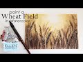 How to paint a Wheat Field in Watercolor- Step by Step for beginners