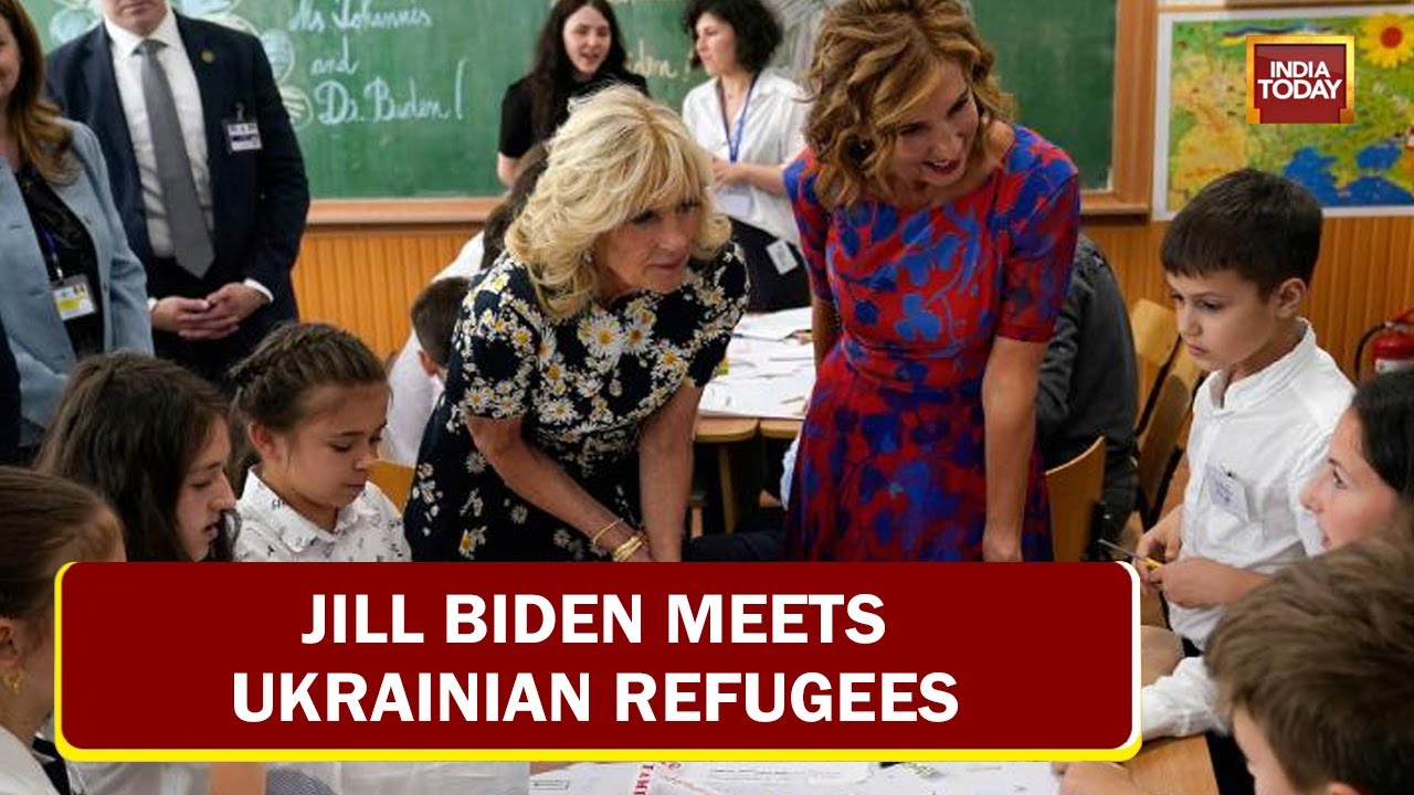 U.S First Lady Jill Biden Meets Ukrainian Mothers & Kids, Hears Stories Of Heroism & Survival