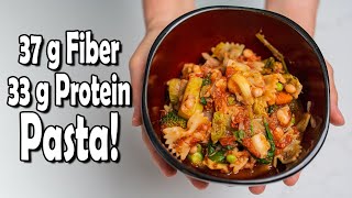 High Fiber, Protein and FLAVOR!  Farfalle Pasta Recipe (100% Plant Based)