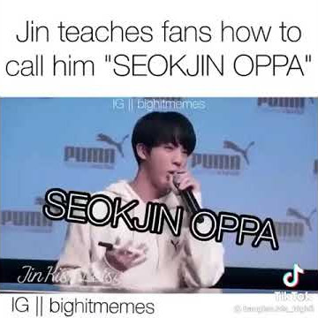 Jin teaching fans to call him SEOKJIN oppa😂#shorts#kpop#bts#blackpink#btsff#btsshorts#btsedits