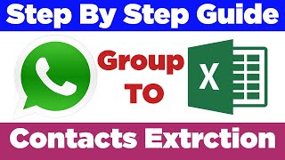 export whatsapp Group contacts to excel free | Whatsapp No Extraction in Excel screenshot 5