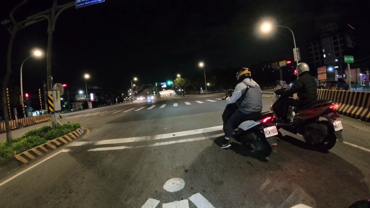 山佳~鶯歌~龍潭  桃園大嵙崁清淤輸送系統道路夜間路況