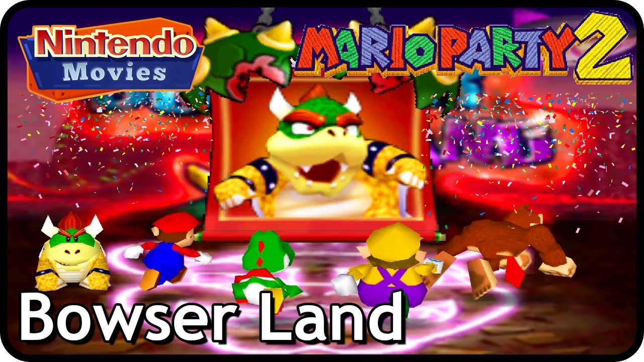 Mario Party 2 - Bowser Land (2 Players, 50 Turns, Mario vs Yoshi vs Wario vs Donkey Kong)