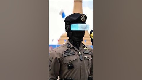 Thailand Unveils Ai Robot Cop With Facial Recognition & 360° View Patrol🤖 #robot #robocop