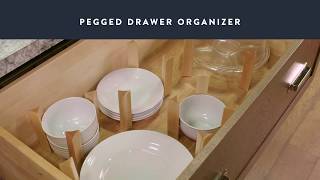Cardell Cabinetry® Pegged Drawer Organizer