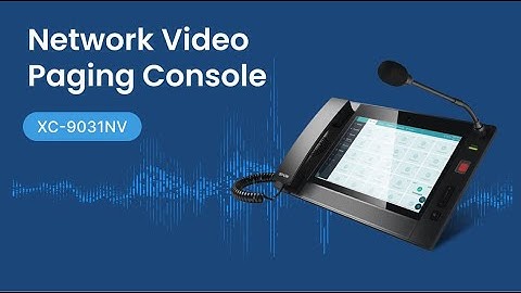 [Product] SPON Network Video Paging Console XC-9031NV