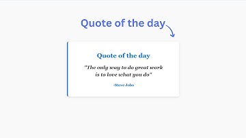 how to create quote of the day using html