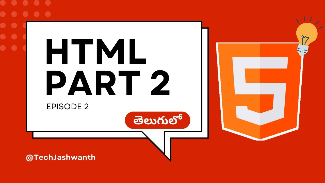 Web Development 2024 in telugu | HTML Part 2 | Episode 2 | Web Development Series