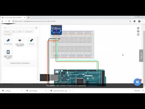 Interfacing Sensors wih Ardiuno Board using Circuit io App Maker